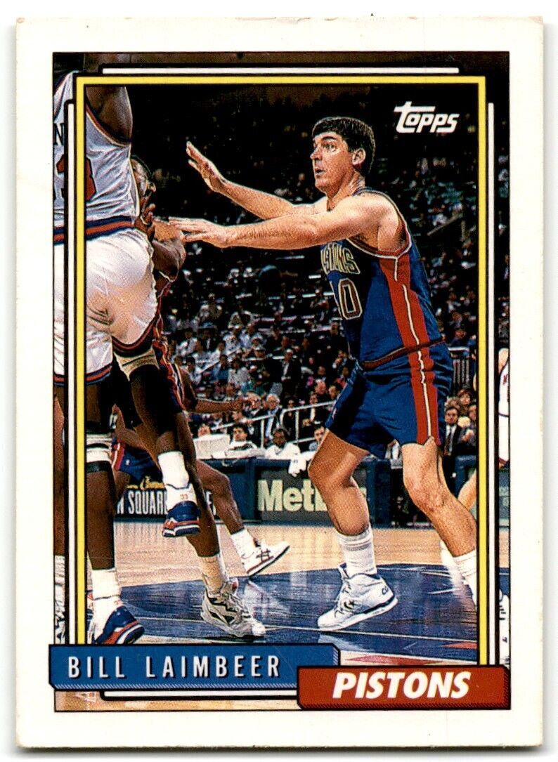 1992-93 Topps Bill Laimbeer Detroit Pistons #29