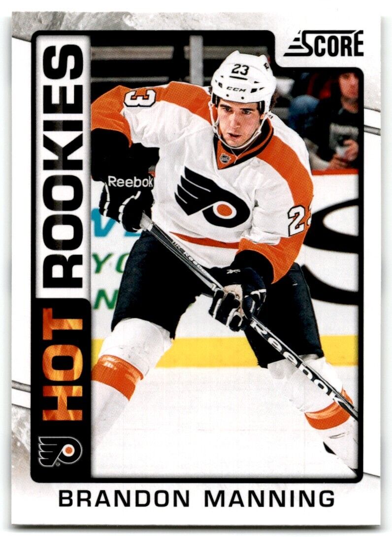 2012-13 Score Brandon Manning Rookie Philadelphia Flyers #519