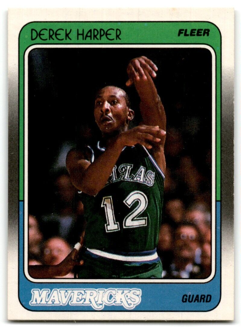 1988-89 Fleer Derek Harper Dallas Mavericks #30