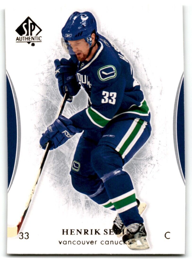 2007-08 SP Authentic Henrik Sedin Vancouver Canucks #91