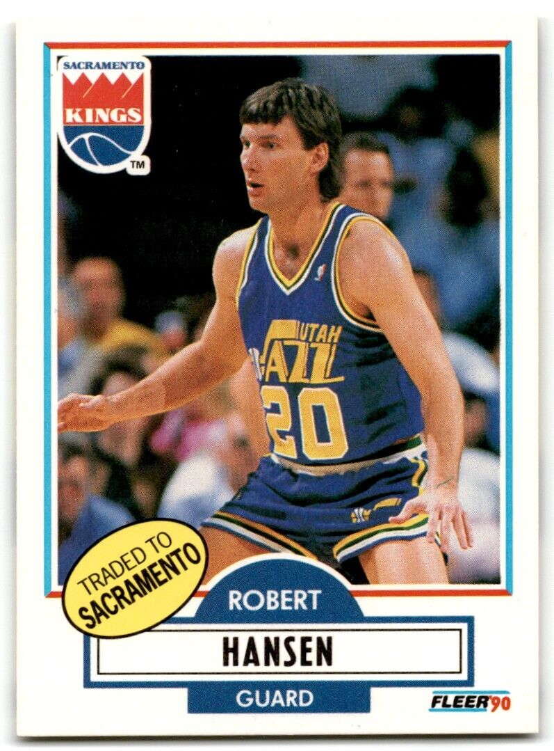 1990-91 Fleer Robert Hansen Sacramento Kings #186