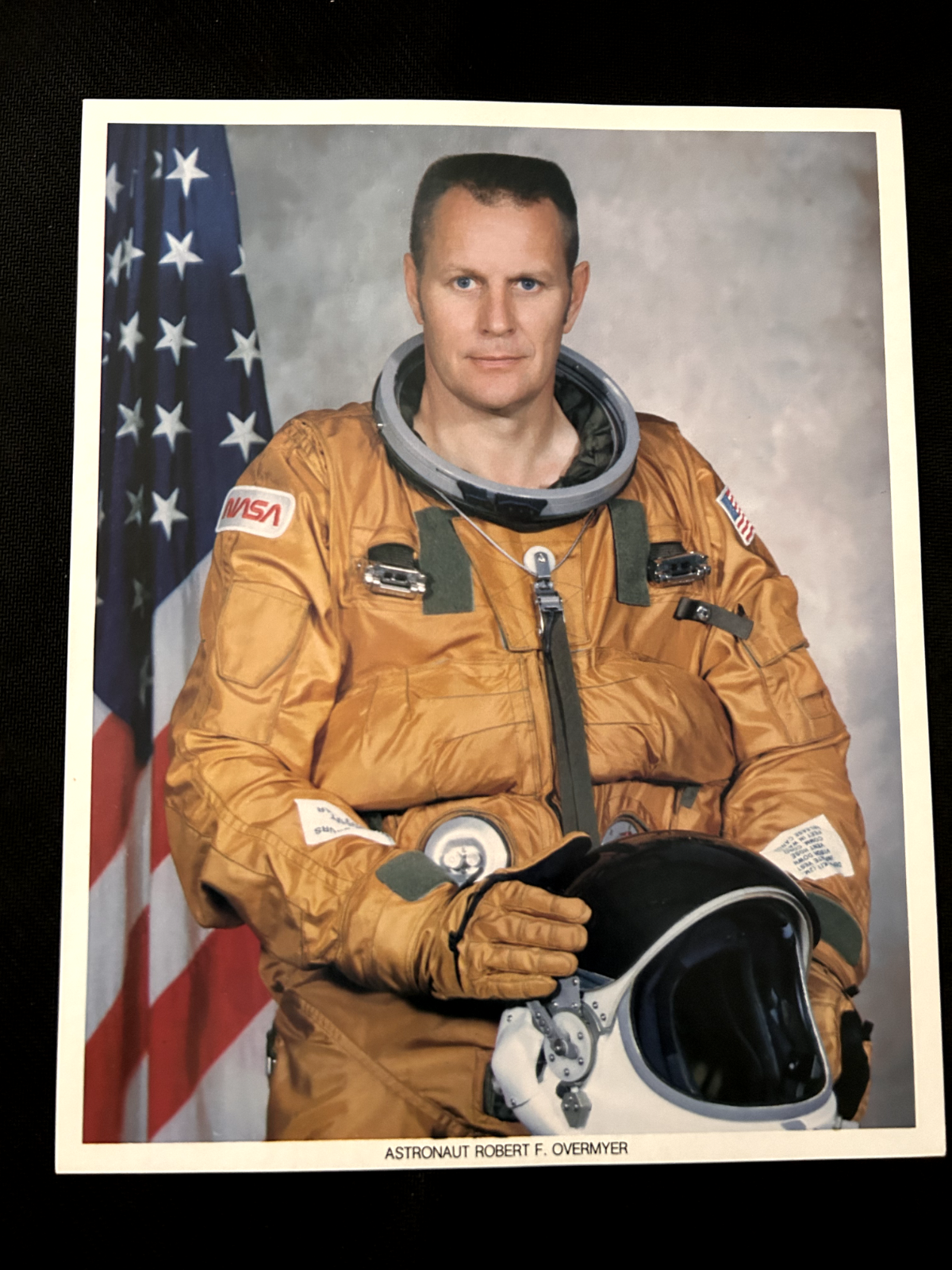 NASA Astronaut ROBERT F. OVERMYER official litho 8X10