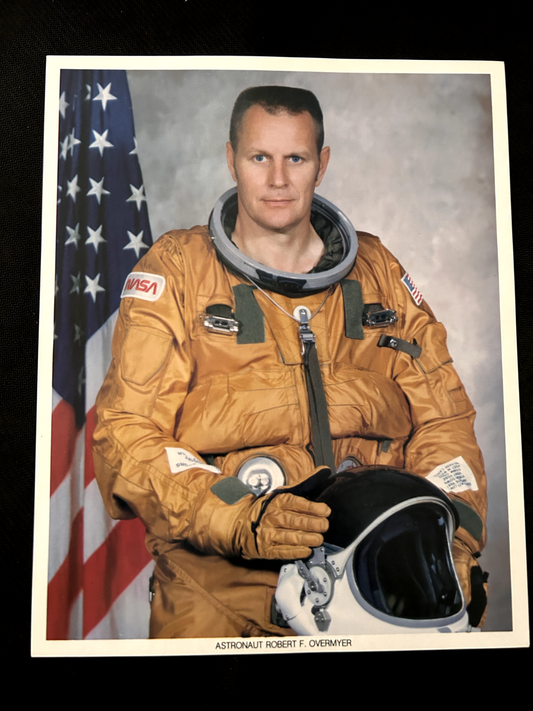 NASA Astronaut ROBERT F. OVERMYER official litho 8X10