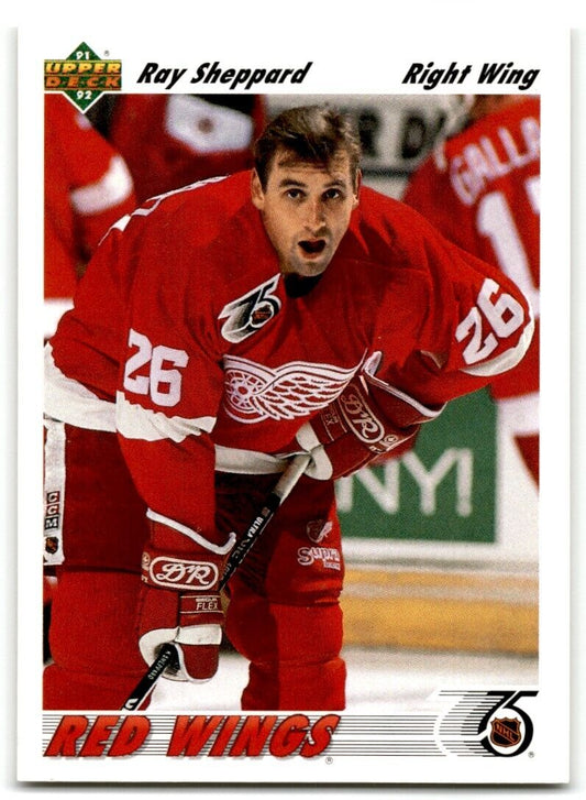 1991-92 Upper Deck Ray Sheppard Detroit Red Wings #573