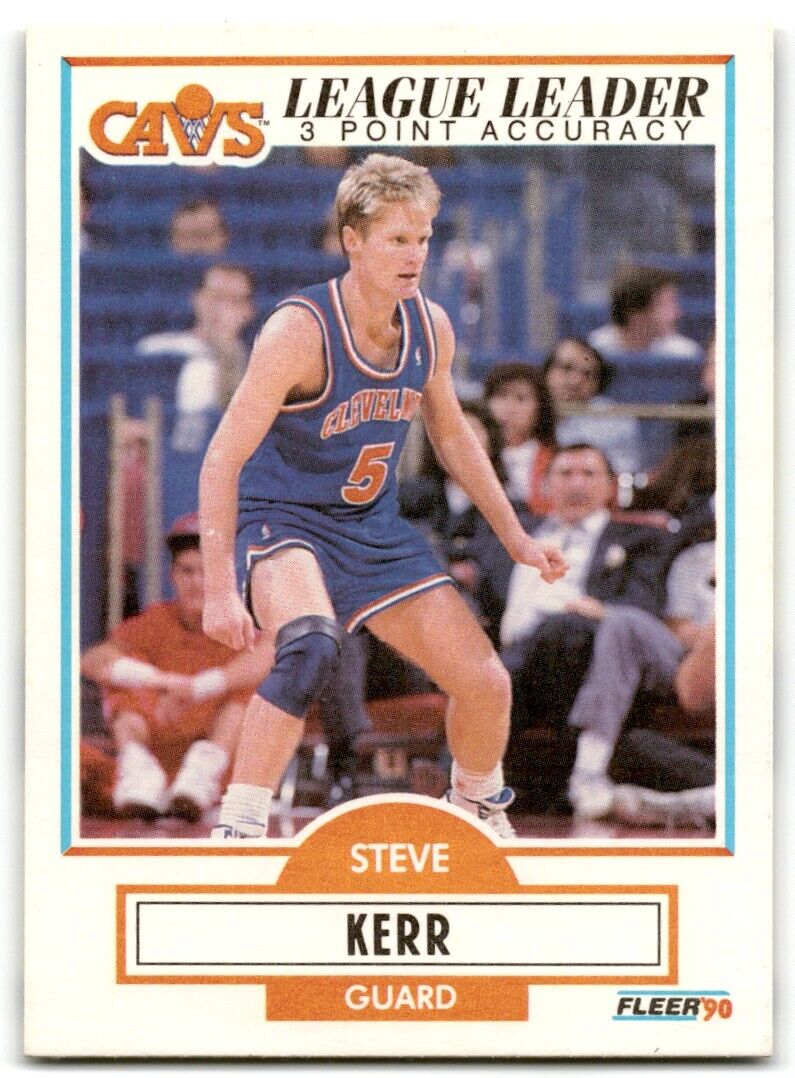 1990-91 Fleer Steve Kerr Cleveland Cavaliers #34