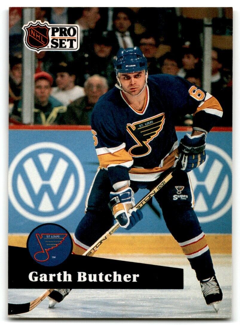 1991-92 Pro Set French Garth Butcher St. Louis Blues #210