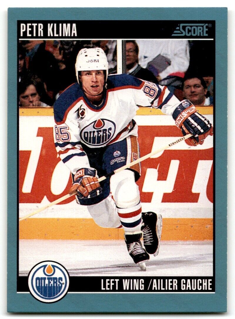 1992-93 Score Petr Klima Edmonton Oilers #383