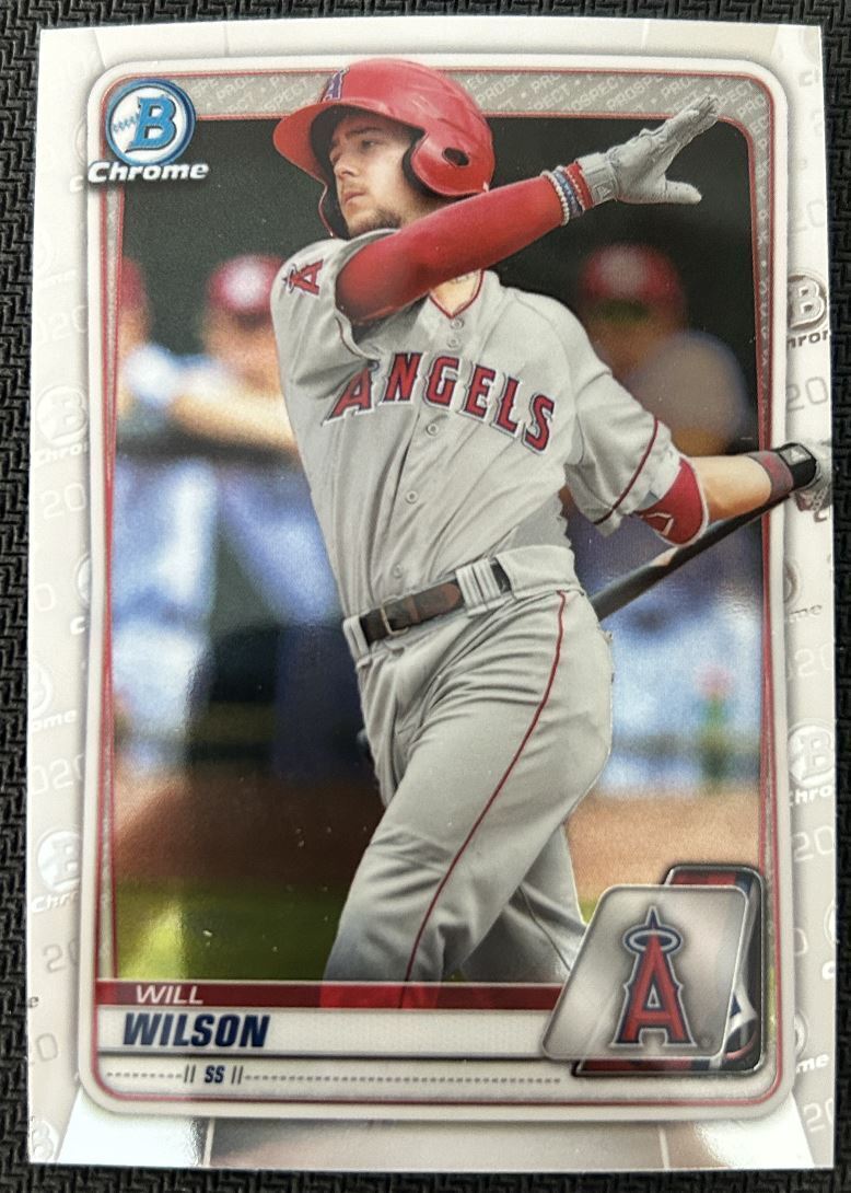 2020 Bowman Chrome Prospects Will Wilson Los Angeles Angels #BCP-147