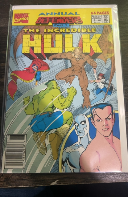 The Incredible Hulk Annual #18 Newsstand Cover 1992 Marvel Comics