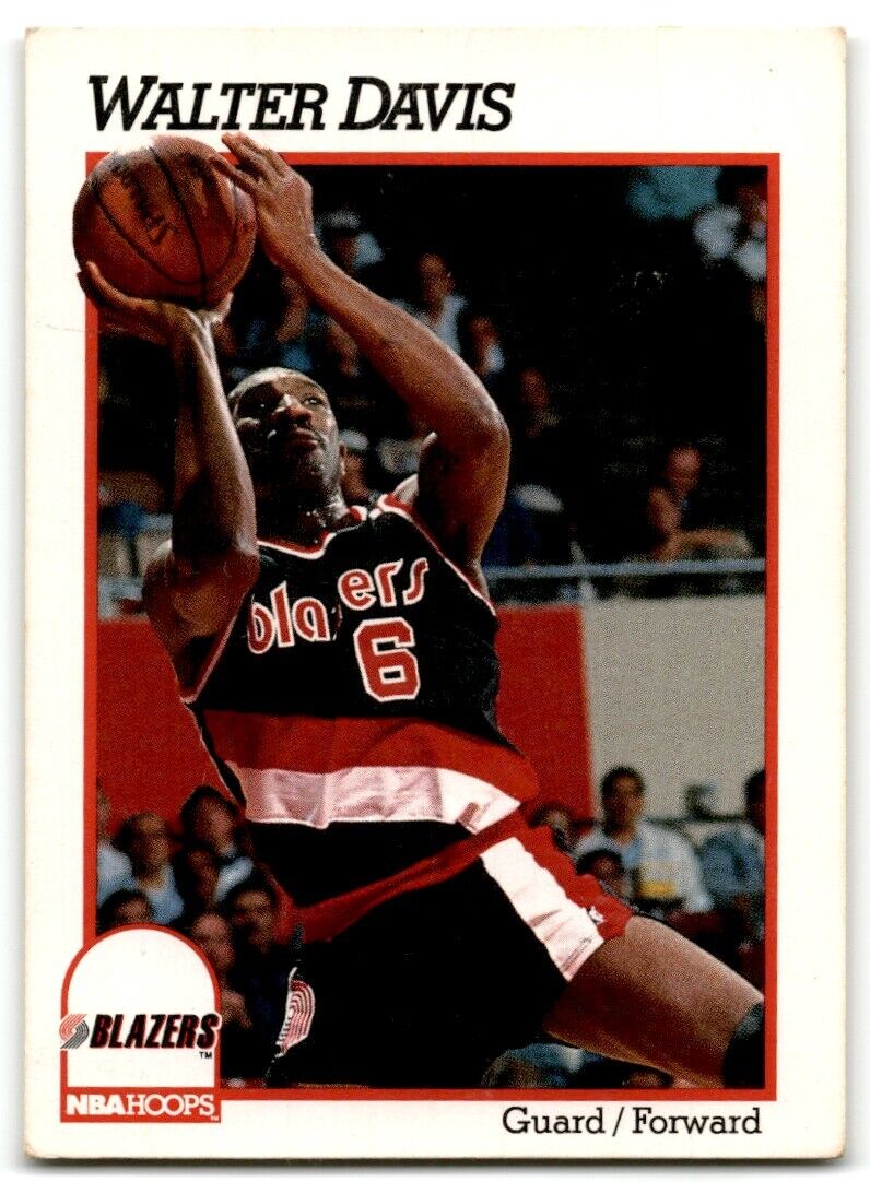 1991-92 Hoops Walter Davis Portland Trail Blazers #173