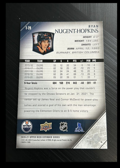 2020-21 Upper Deck Extended Series Ryan Nugent-Hopkins Edmonton Oilers #T-29