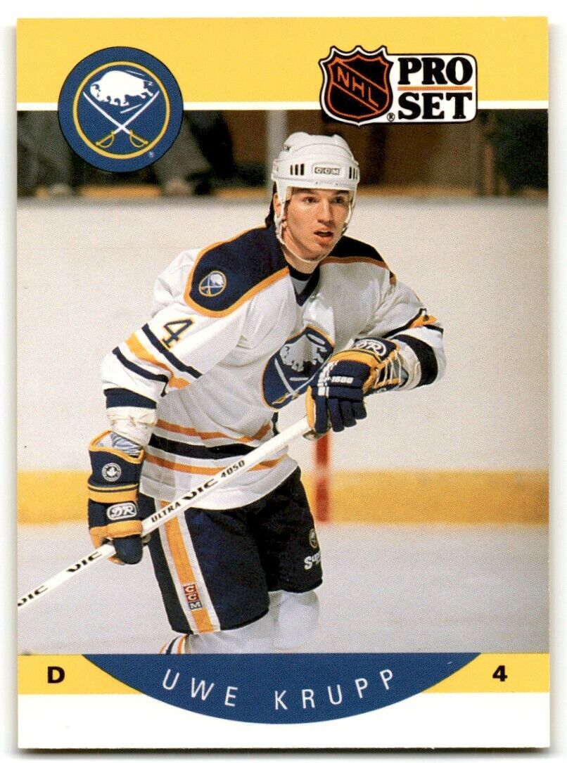 1990-91 Pro Set Uwe Krupp Buffalo Sabres #23