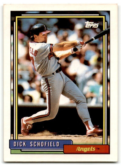 1992 Topps Dick Schofield California Angels #230