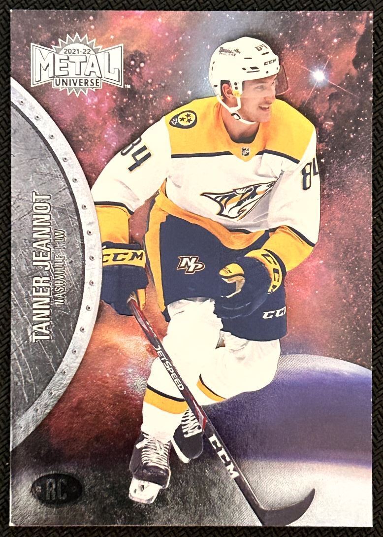 2021-22 Skybox Metal Universe Tanner Jeannot Rookie Nashville Predators #172