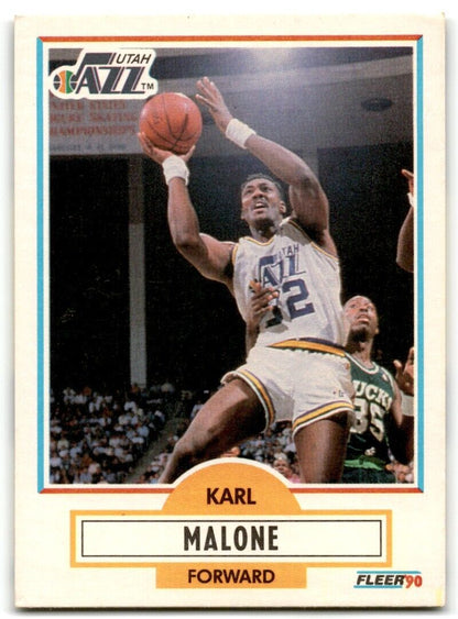 1990-91 Fleer Karl Malone Utah Jazz #188