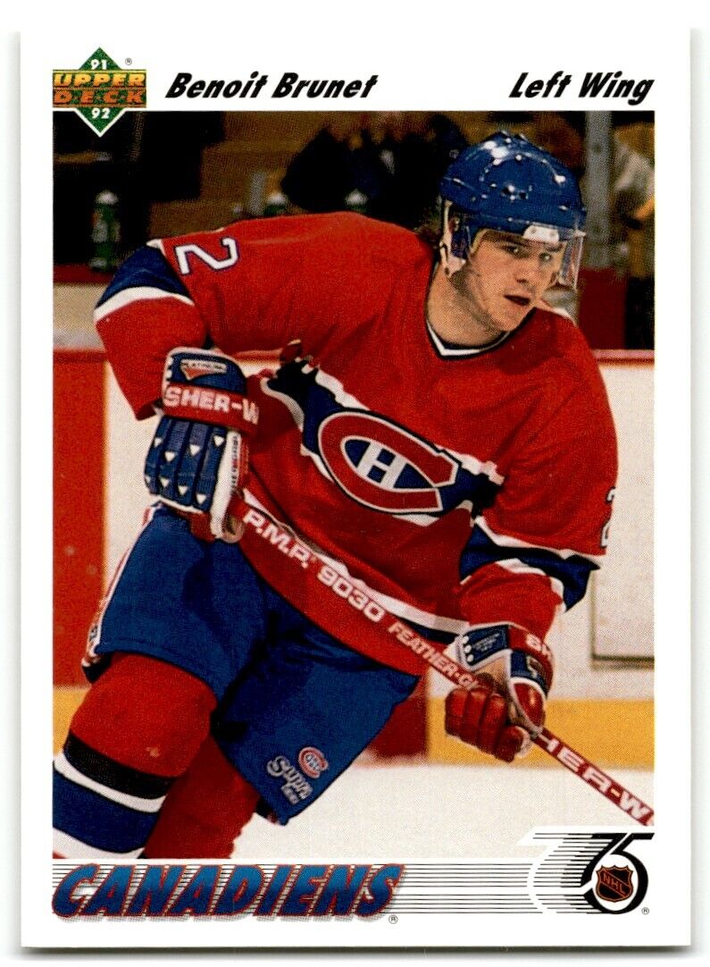 1991-92 Upper Deck Benoit Brunet Montreal Canadiens #469