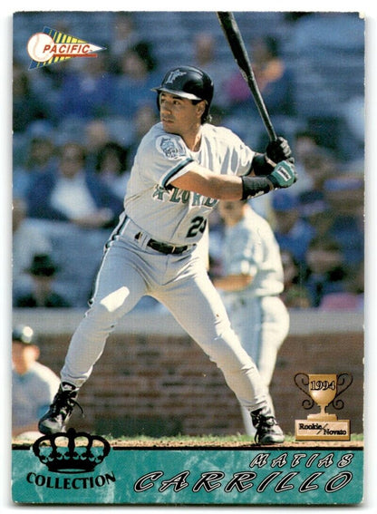 1994 Pacific Crown Collection Matias Carrillo Rookie Florida Marlins #238