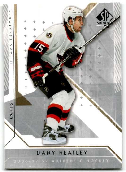 2007-08 SP Authentic Dany Heatley Ottawa Senators #34