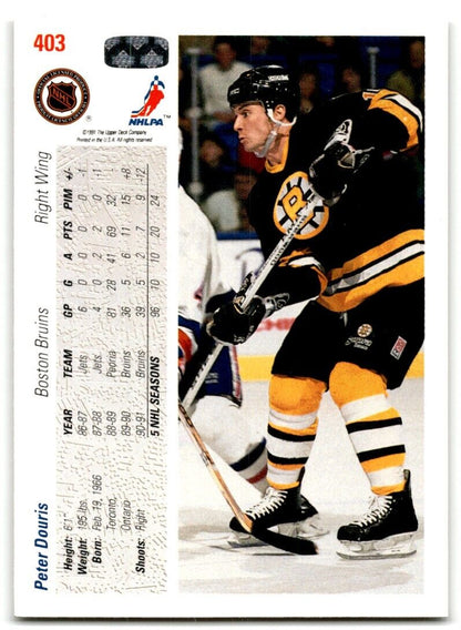 1991-92 Upper Deck Peter Douris Boston Bruins #403