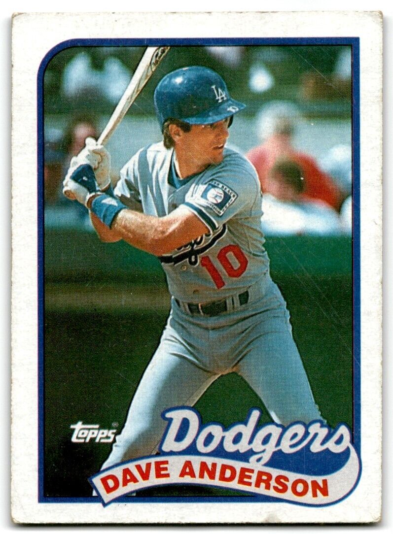 1989 Topps Dave Anderson Los Angeles Dodgers #117