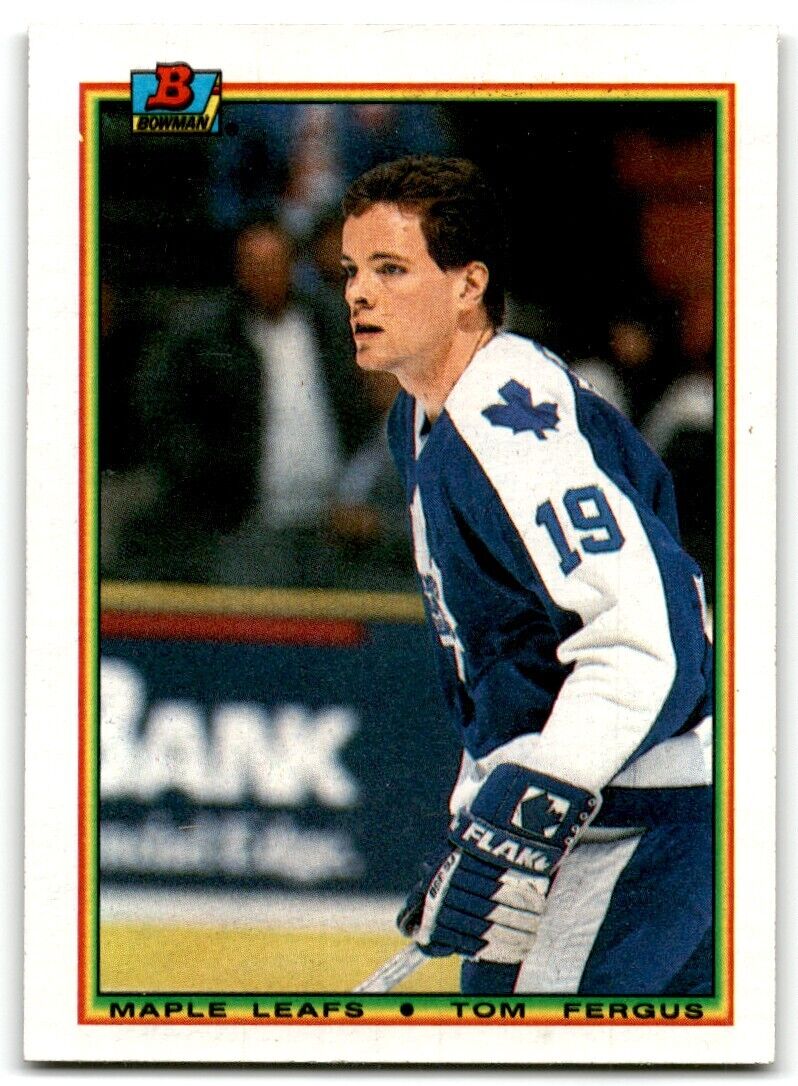 1990-91 Bowman Tom Fergus Toronto Maple Leafs #157