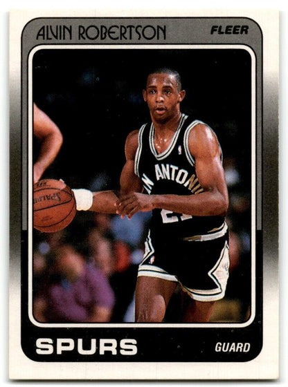 1988-89 Fleer Alvin Robertson San Antonio Spurs #105