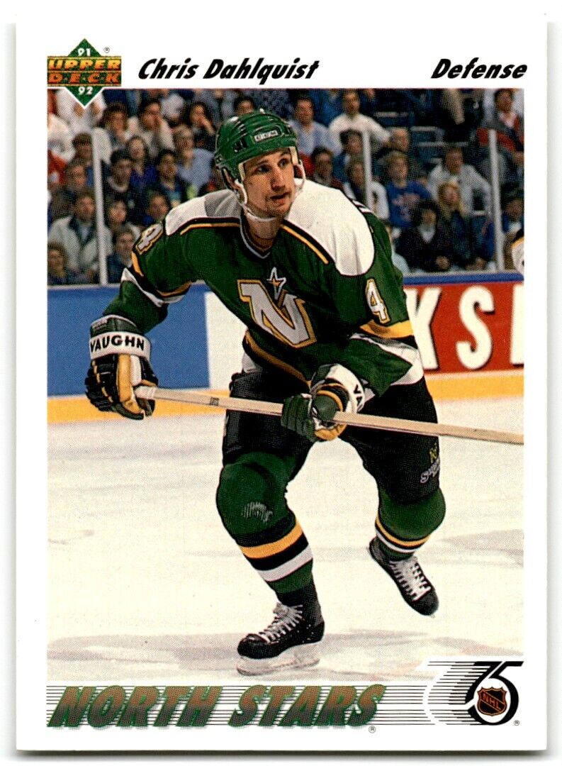 1991-92 Upper Deck Chris Dahlquist Minnesota North Stars #307