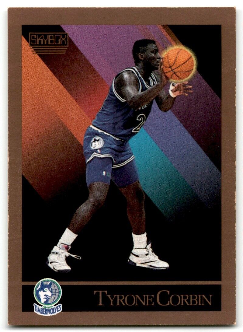 1990-91 SkyBox Tyrone Corbin Minnesota Timberwolves #169