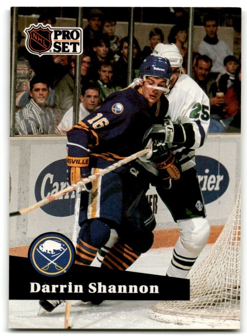 1991-92 Pro Set French Darrin Shannon Buffalo Sabres #14