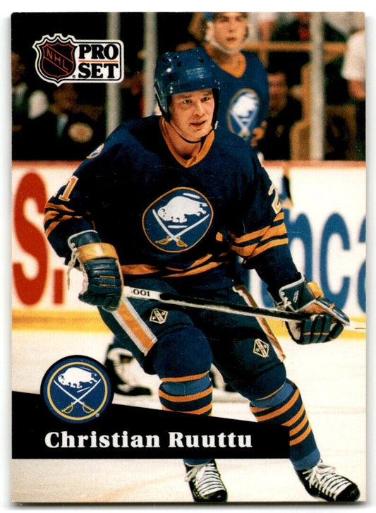 1991-92 Pro Set Christian Ruuttu Buffalo Sabres #22