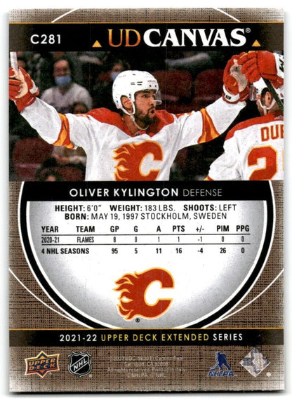 2021-22 Upper Deck UD Canvas Oliver Kylington Calgary Flames #C281