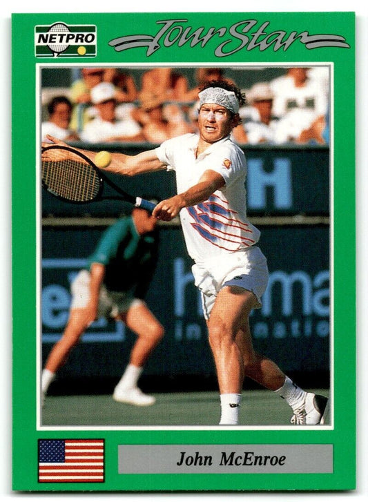 1991 Protennis player Cards Netpro Tour Star John McEnroe #9