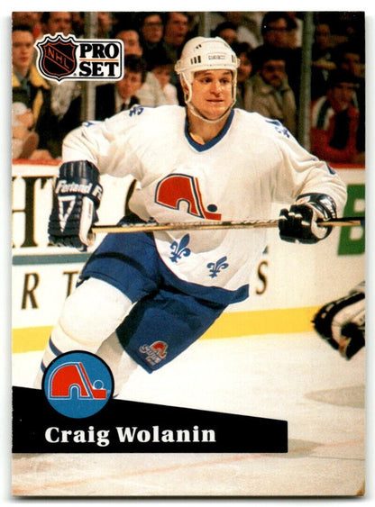 1991-92 Pro Set Craig Wolanin Quebec Nordiques #203