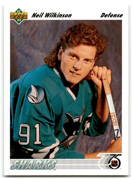 1991-92 Upper Deck Neil Wilkinson San Jose Sharks #55B