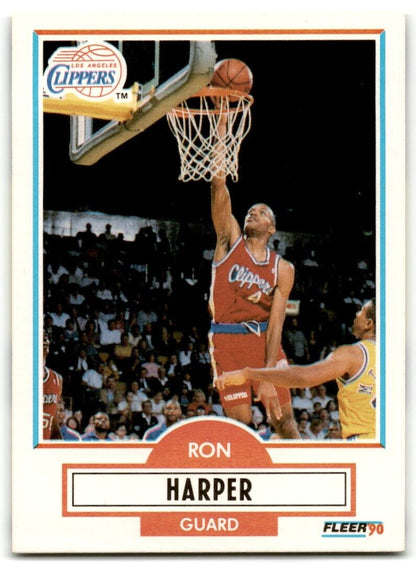 1990-91 Fleer Ron Harper Los Angeles Clippers #86