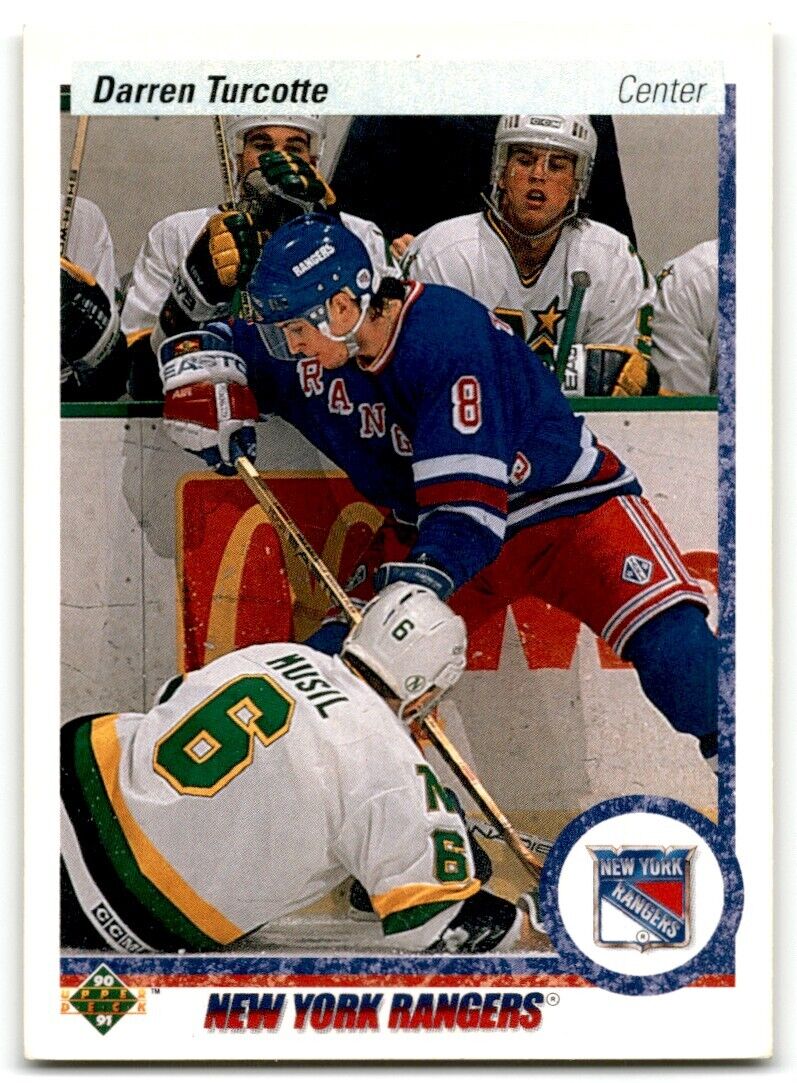 1990-91 Upper Deck Darren Turcotte Rookie New York Rangers #274