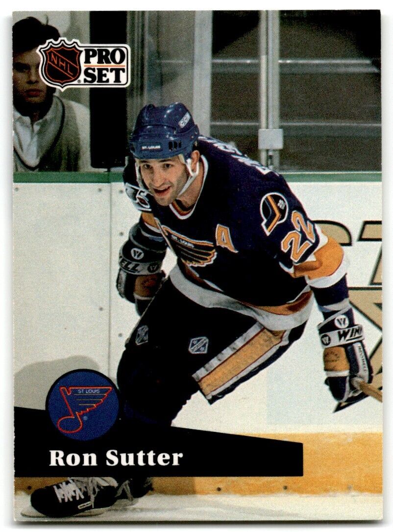 1991-92 Pro Set Ron Sutter St. Louis Blues #476