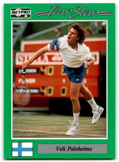 1991 Protennis player Cards Netpro Tour Star Veli Paloheimo #30