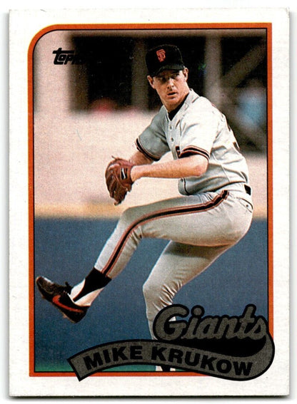 1989 Topps Mike Krukow San Francisco Giants #125