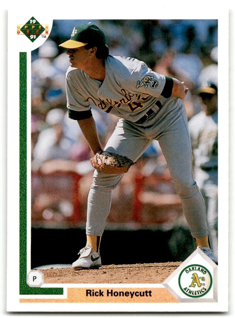 1991 Upper Deck Rick Honeycutt Oakland Athletics #379