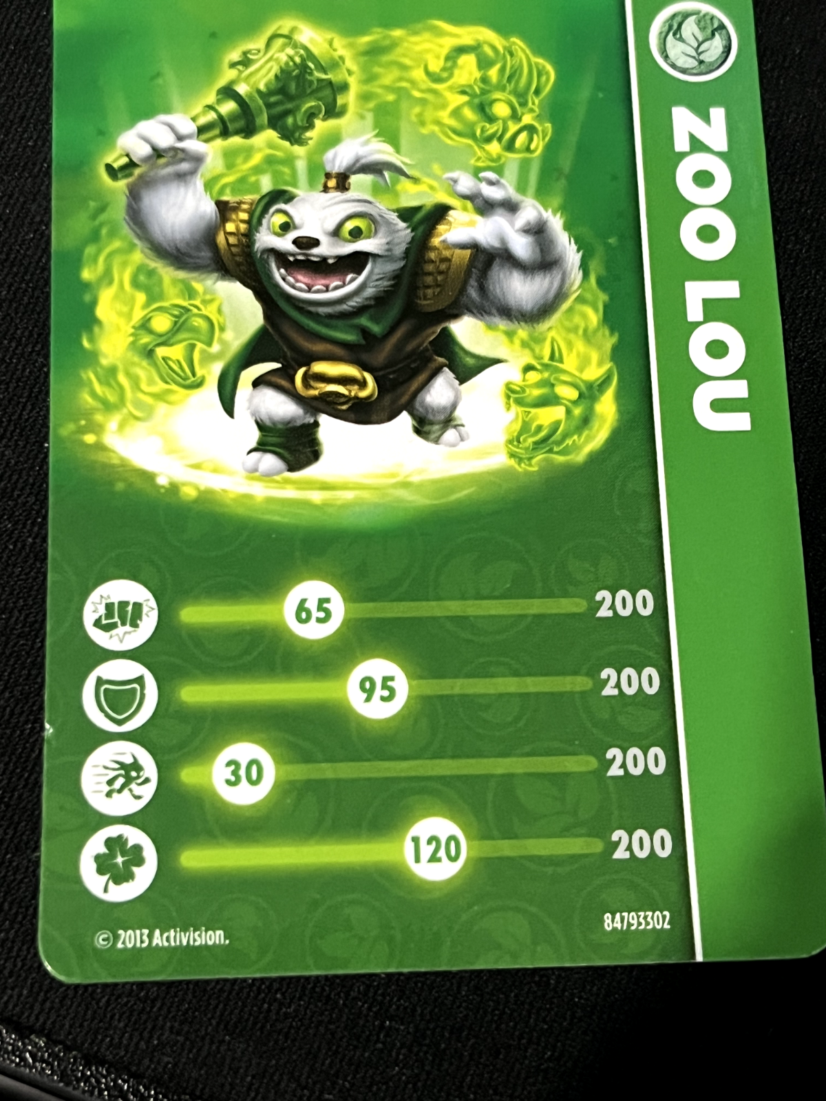 Activision Skylanders Swap Force Trading Card Zoo Lou