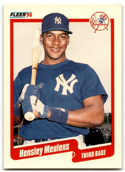 1990 Fleer Hensley Meulens New York Yankees #449