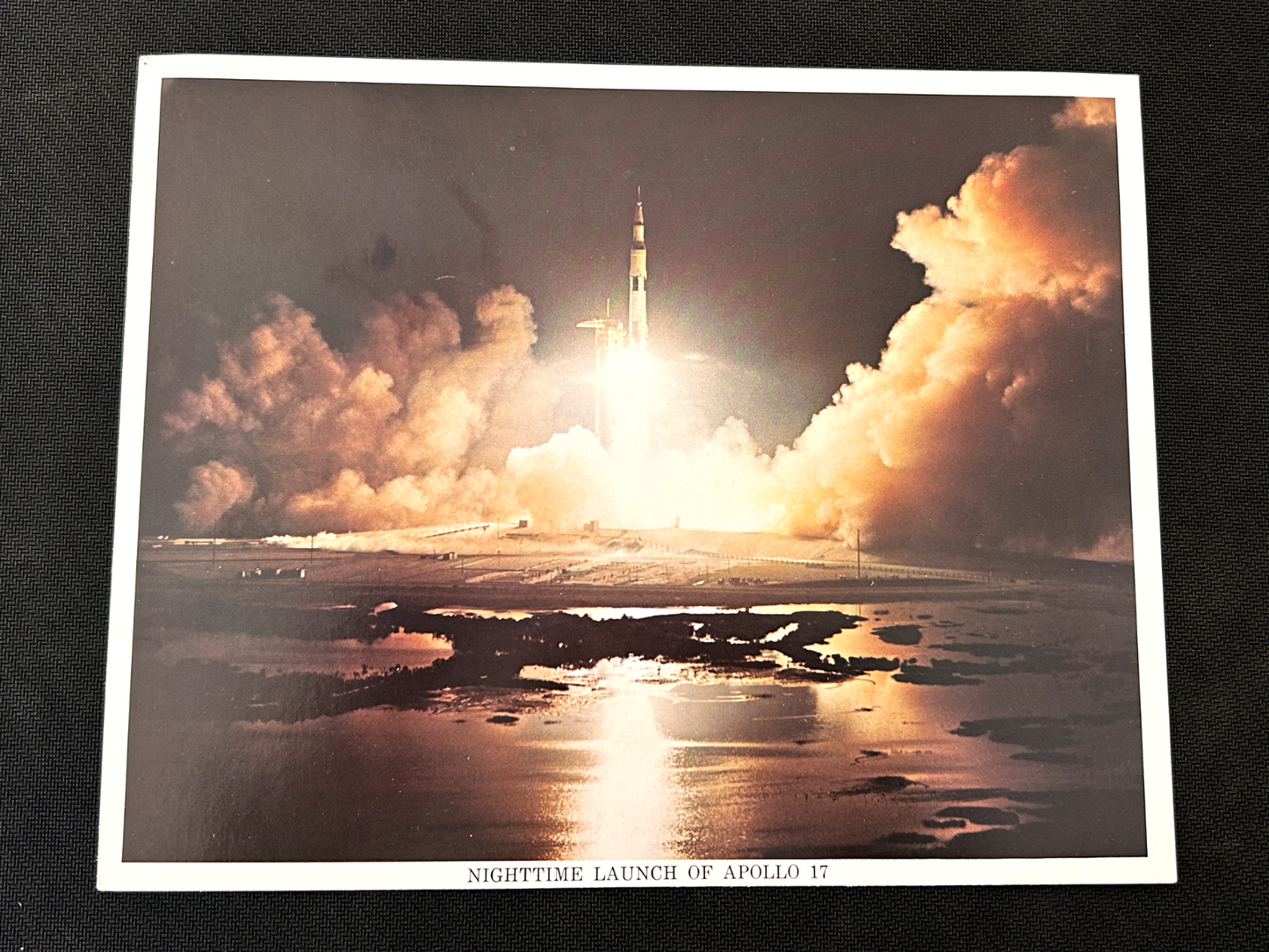 NASA Apollo 17 liftoff official litho