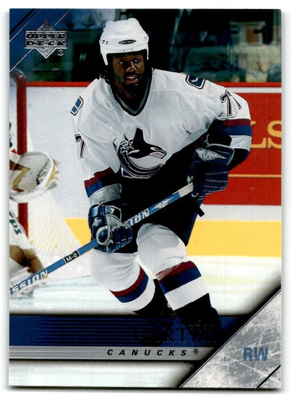 2005-06 Upper Deck Anson Carter Vancouver Canucks #434