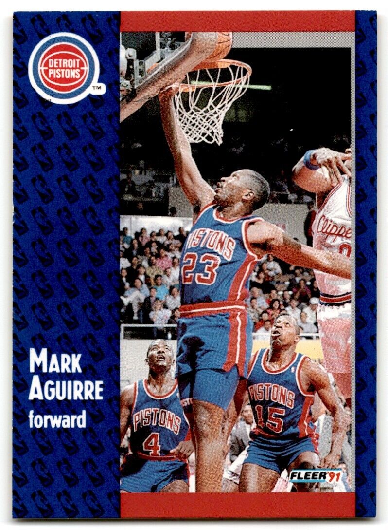 1991-92 Fleer Mark Aguirre Detroit Pistons #57