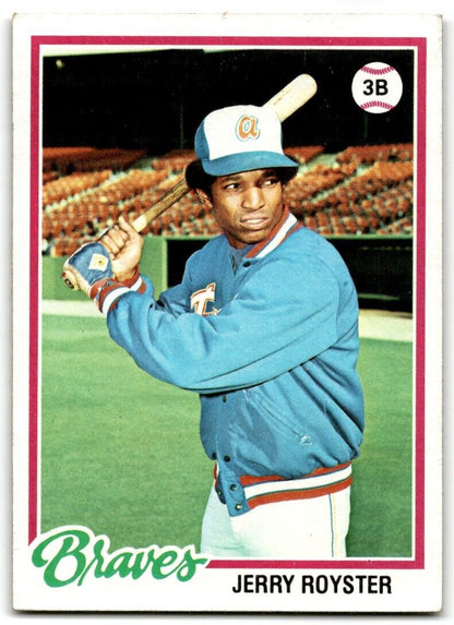 1978 Topps Jerry Royster Atlanta Braves #187