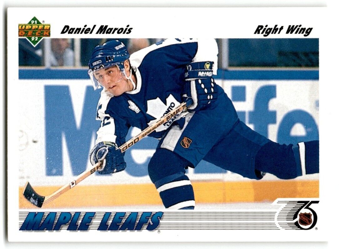 1991-92 Upper Deck Daniel Marois Toronto Maple Leafs #331