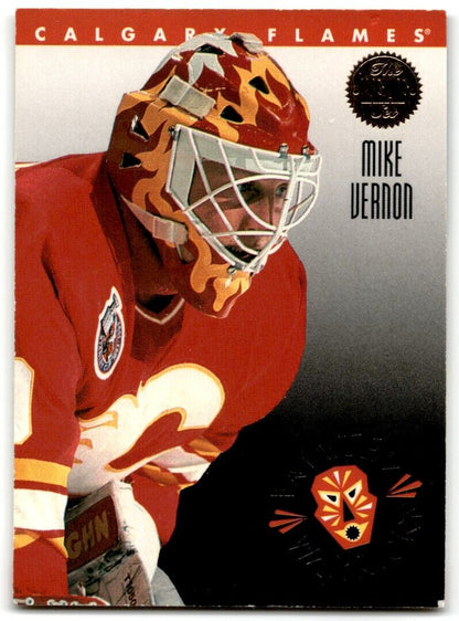 1993-94 Leaf Painted Warriors Mike Vernon Calgary Flames #7