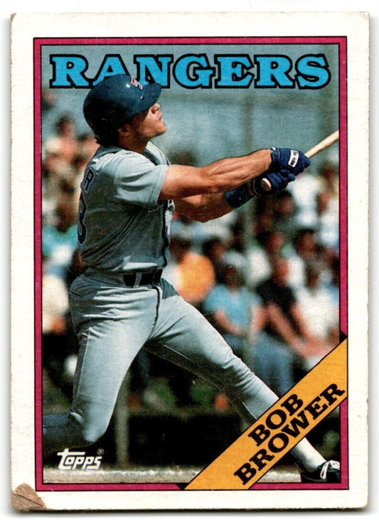 1988 Topps Bob Brower Texas Rangers #252