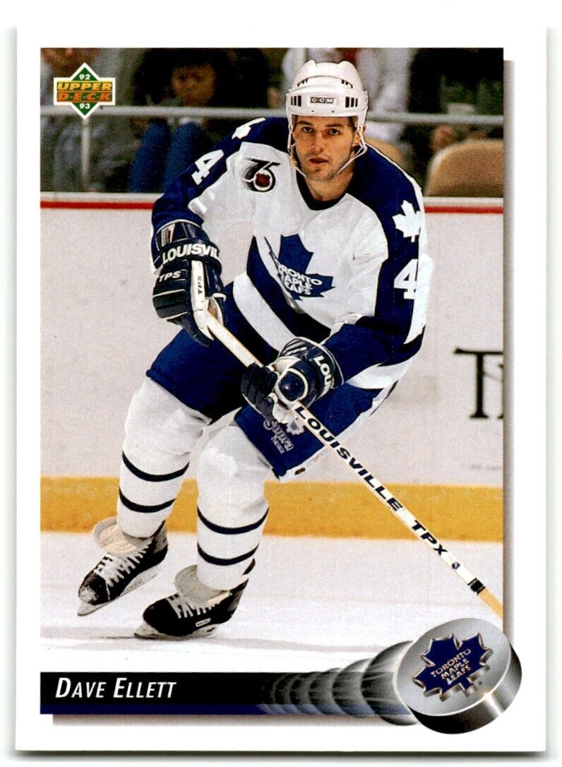 1992-93 Upper Deck Dave Ellett Toronto Maple Leafs #214